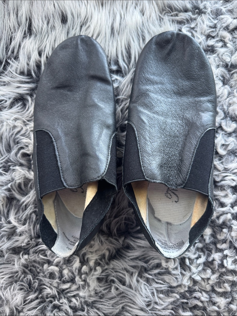 Bloch Black Leather Slip-On Dance Shoes